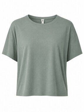 Lululemon Cates Cropped Tee Sage Green Size 12